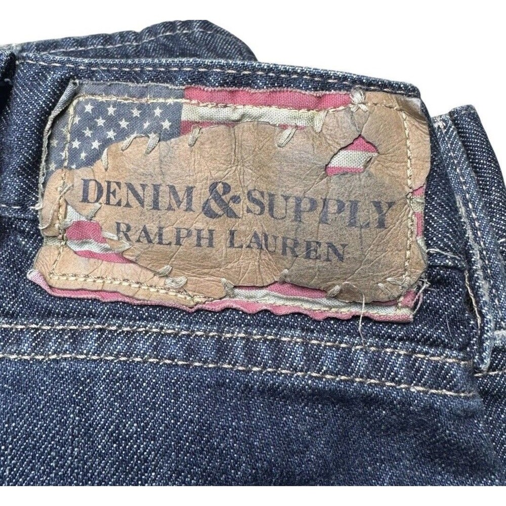 Denim & Supply Ralph Lauren Slouch Jeans Men's Size 40x32 Dark Wash Denim